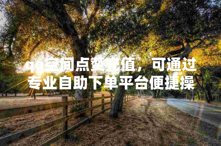 qq空间点赞充值，可通过专业自助下单平台便捷操作。