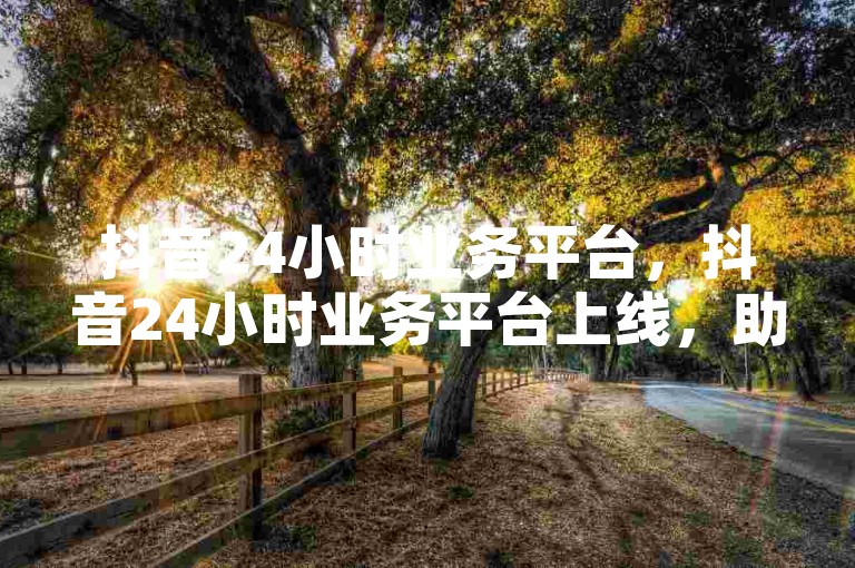 抖音24小时业务平台，抖音24小时业务平台上线，助力创作者随时把握流量机遇？