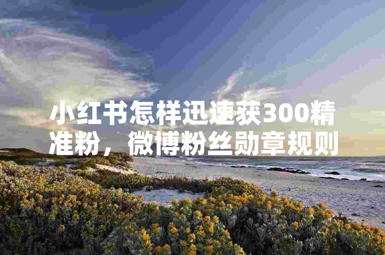 小红书怎样迅速获300精准粉，微博粉丝勋章规则明细表 - xh业务自助下单平台 - 朋友圈8千点赞量