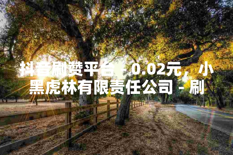 抖音刷赞平台 - 0.02元，小黑虎林有限责任公司 - 刷粉网