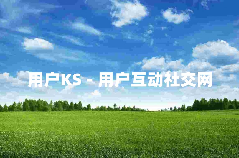 用户KS - 用户互动社交网