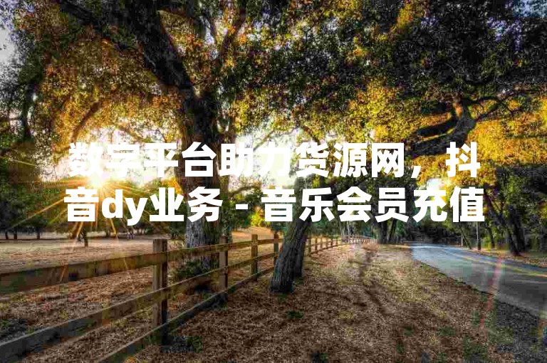 数字平台助力货源网，抖音dy业务 - 音乐会员充值代理通道 - 优惠卡盟全站特惠