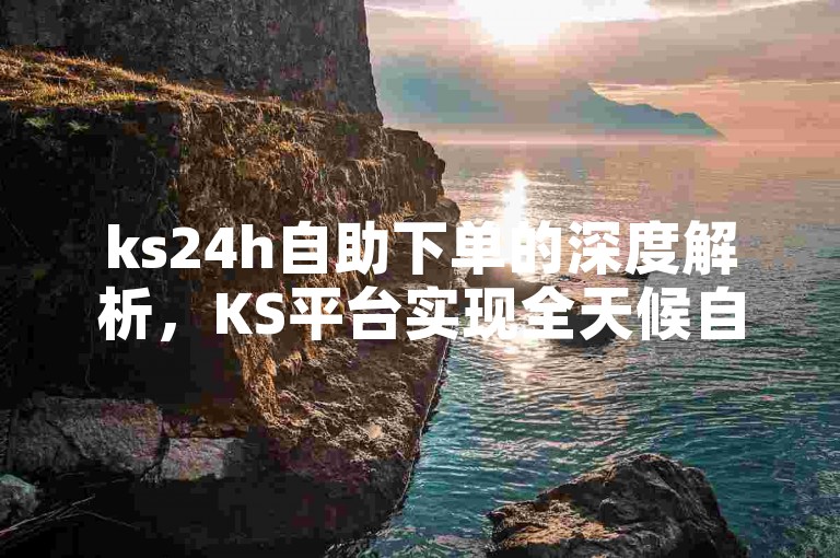 ks24h自助下单的深度解析，KS平台实现全天候自助下单，打造便捷一站式体验，2024年热门学习之选！