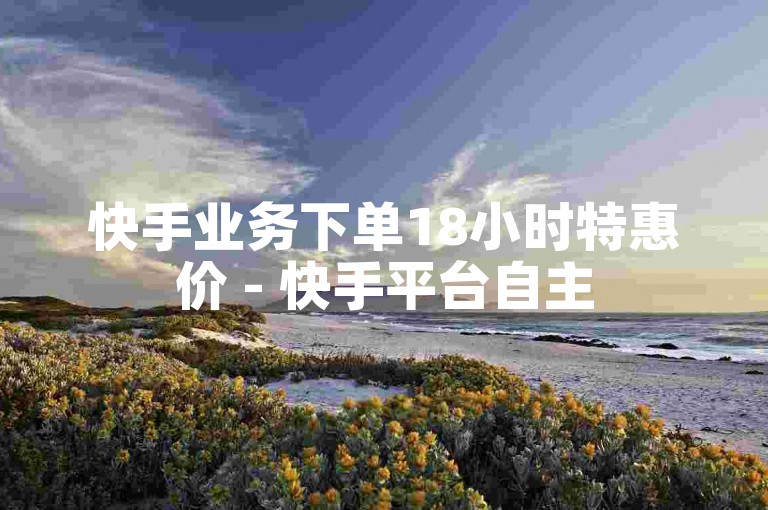 快手业务下单18小时特惠价 - 快手平台自主