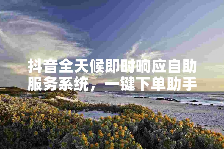 抖音全天候即时响应自助服务系统，一键下单助手 - 快手业务专区自助 - KS极速平台畅享无限