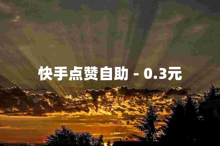 快手点赞自助 - 0.3元500赞随时下单，12小时极速处理 - 微信朋友圈赞