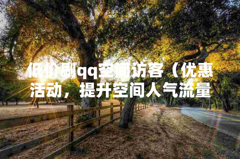 低价刷qq空间访客（优惠活动，提升空间人气流量）