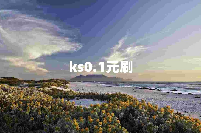 ks0.1元刷500（怎样在ks花0.1元刷到500？）