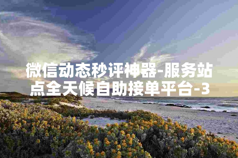 微信动态秒评神器-服务站点全天候自助接单平台-38字