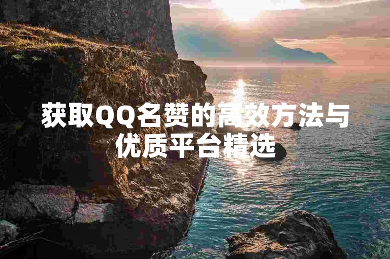 获取QQ名赞的高效方法与优质平台精选