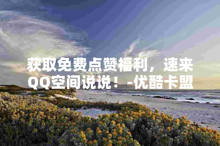 获取免费点赞福利，速来QQ空间说说！-优酷卡盟