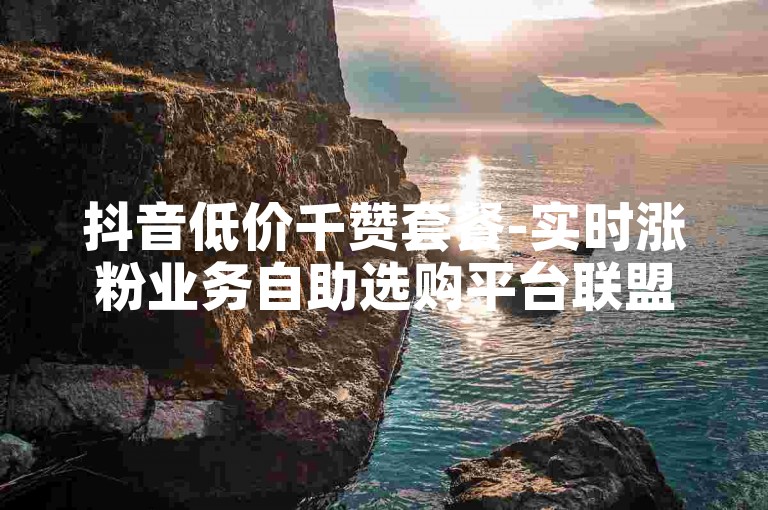 抖音低价千赞套餐-实时涨粉业务自助选购平台联盟