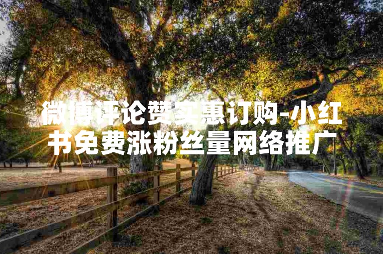 微博评论赞实惠订购-小红书免费涨粉丝量网络推广
