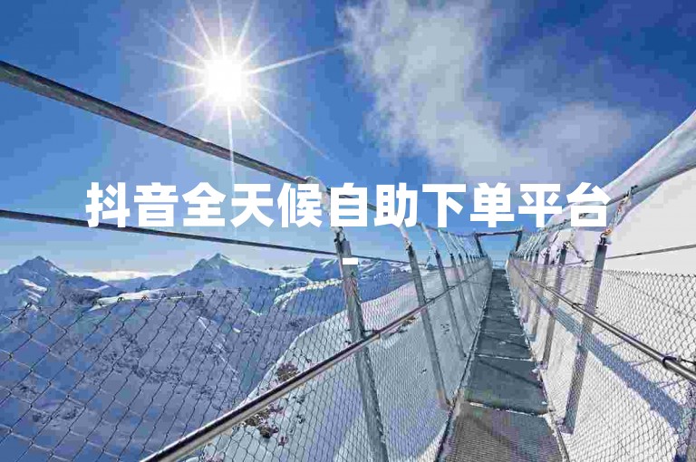 抖音全天候自助下单平台-