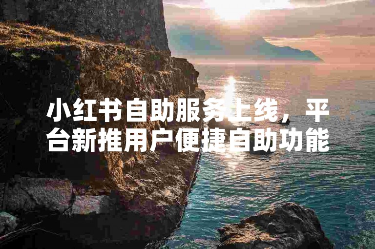 小红书自助服务上线，平台新推用户便捷自助功能？