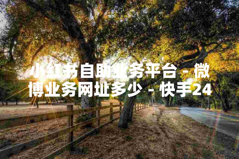 小红书自助业务平台 - 微博业务网址多少 - 快手24小时自助下单 - 全天自动业务平台