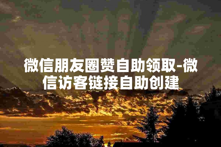 微信朋友圈赞自助领取-微信访客链接自助创建