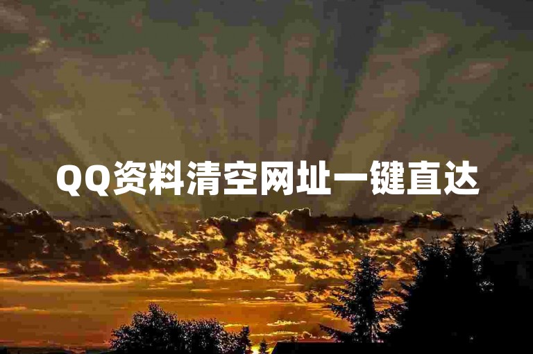 QQ资料清空网址一键直达