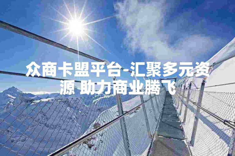 众商卡盟平台-汇聚多元资源 助力商业腾飞