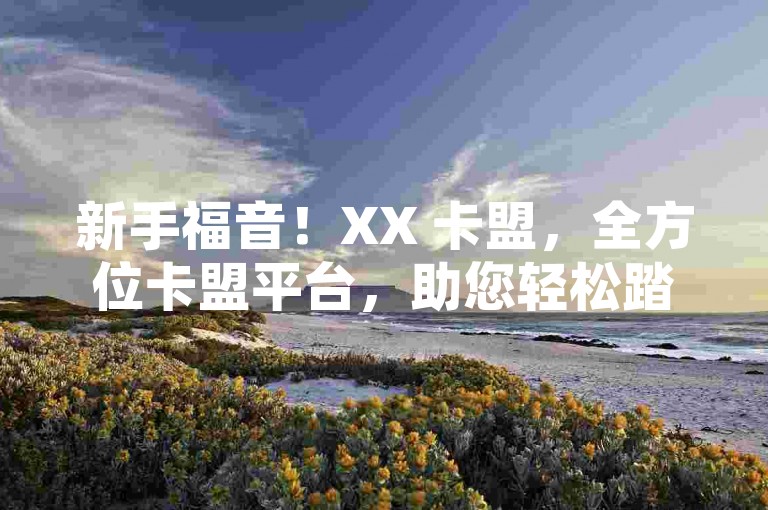 新手福音！XX 卡盟，全方位卡盟平台，助您轻松踏入网赚征途
