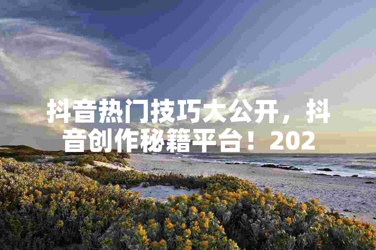 抖音热门技巧大公开，抖音创作秘籍平台！2025必备