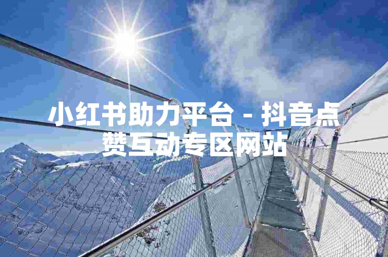 小红书助力平台 - 抖音点赞互动专区网站