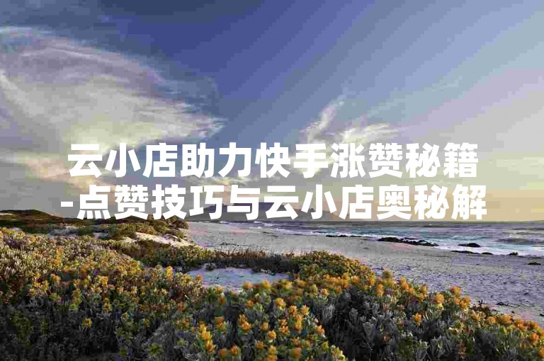 云小店助力快手涨赞秘籍-点赞技巧与云小店奥秘解析