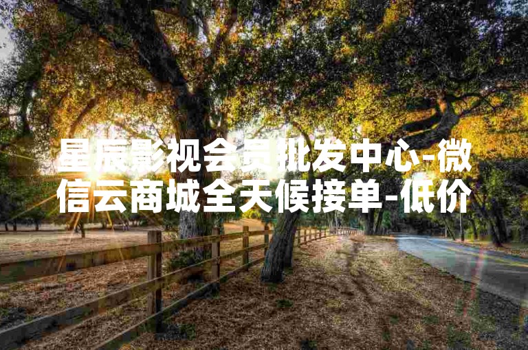 星辰影视会员批发中心-微信云商城全天候接单-低价开通影视会员-极速卡盟网