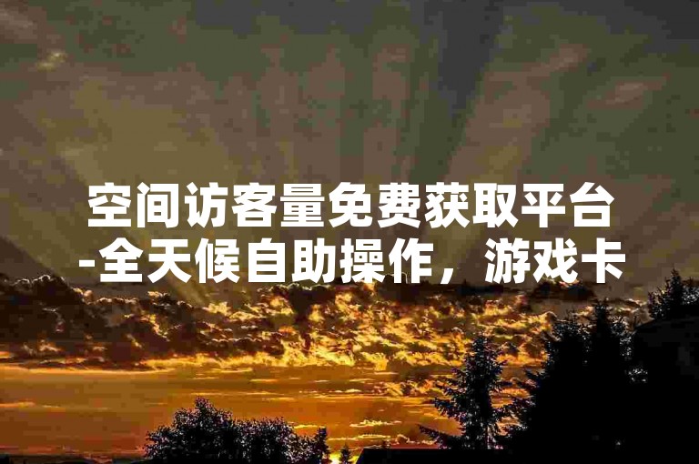 空间访客量免费获取平台-全天候自助操作，游戏卡盟新体验