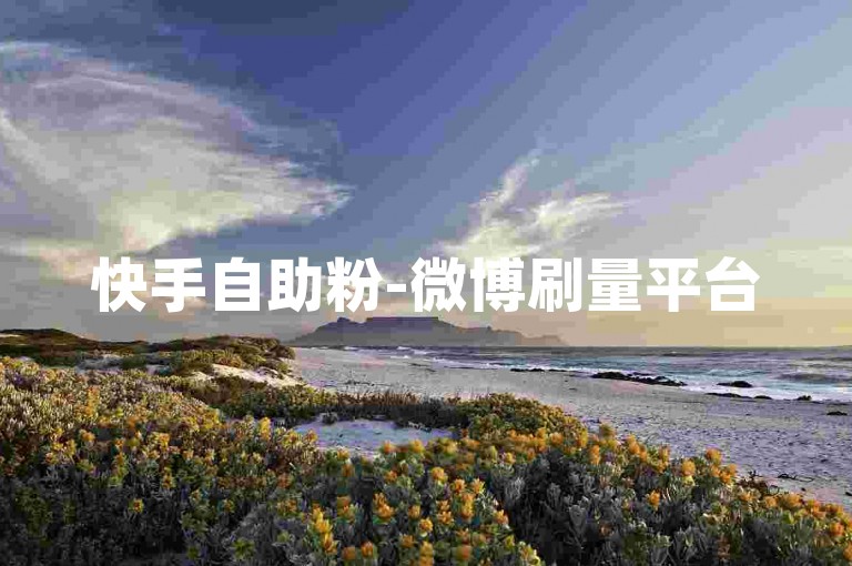 快手自助粉-微博刷量平台