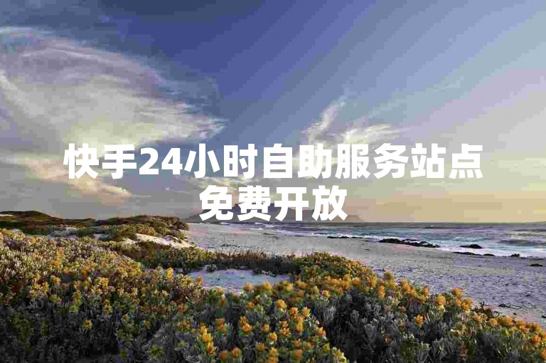 快手24小时自助服务站点免费开放