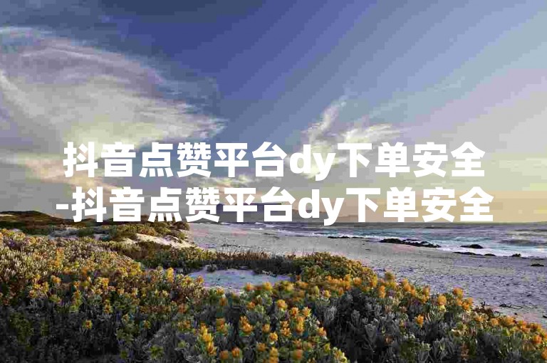 抖音点赞平台dy下单安全-抖音点赞平台dy下单安全如何操作