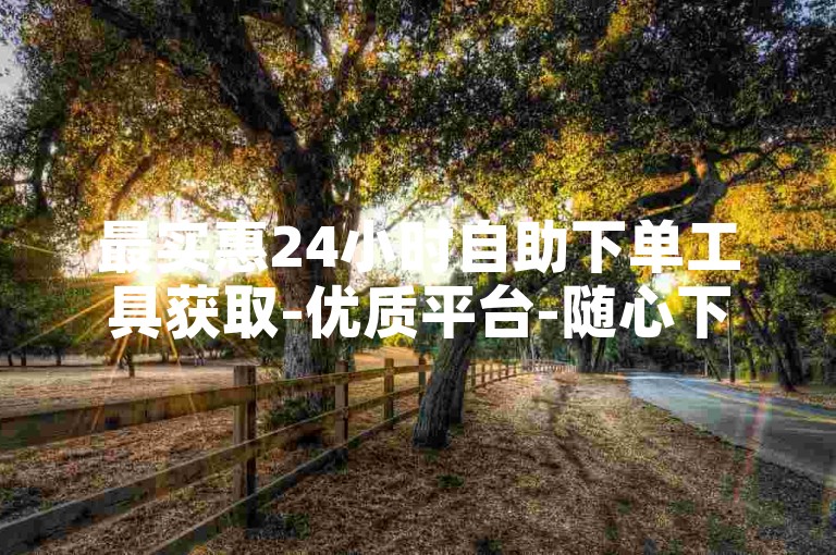 最实惠24小时自助下单工具获取-优质平台-随心下单，优质平台随你选---