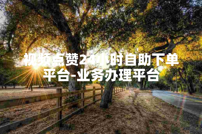 视频点赞24小时自助下单平台-业务办理平台
