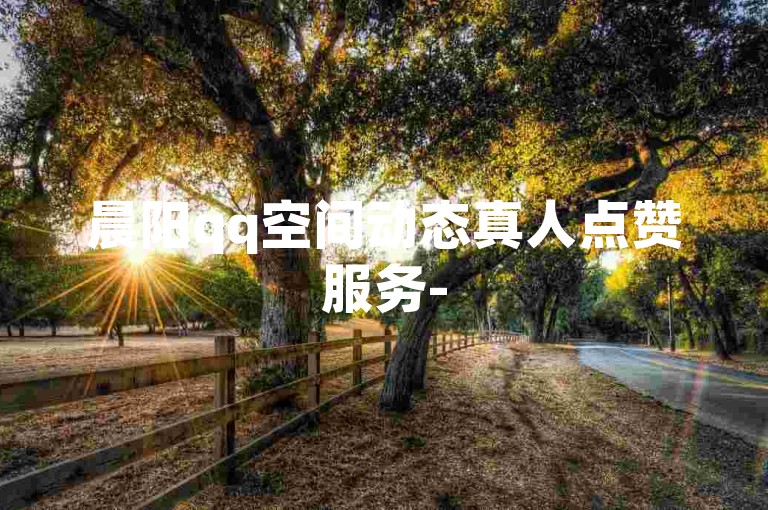 晨阳qq空间动态真人点赞服务-