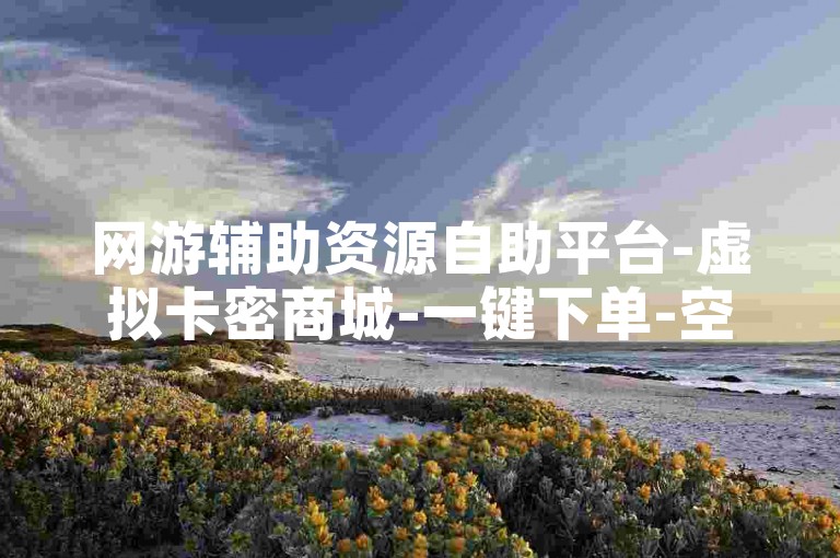 网游辅助资源自助平台-虚拟卡密商城-一键下单-空间人气提升服务-链接通道