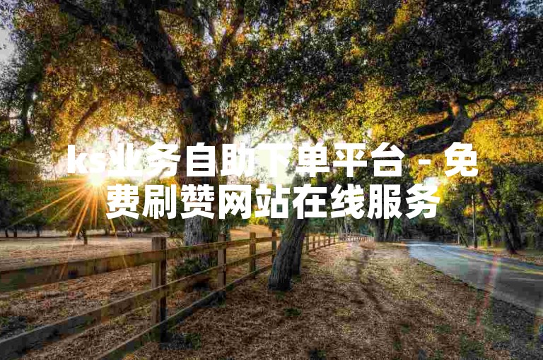 ks业务自助下单平台 - 免费刷赞网站在线服务