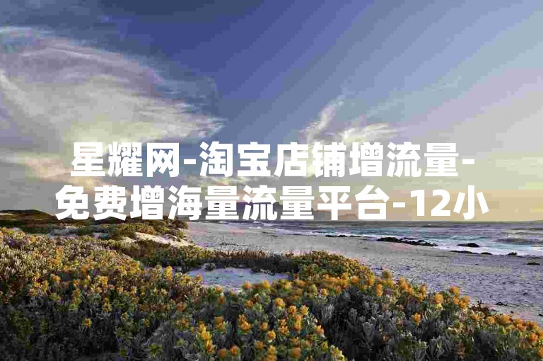 星耀网-淘宝店铺增流量-免费增海量流量平台-12小时微博动态评论