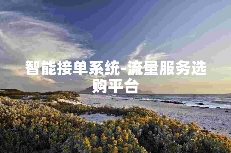 智能接单系统-流量服务选购平台