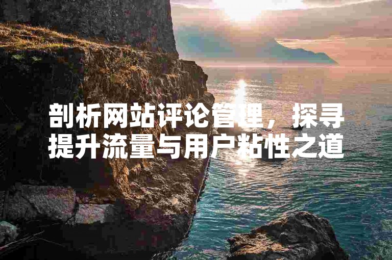剖析网站评论管理，探寻提升流量与用户粘性之道