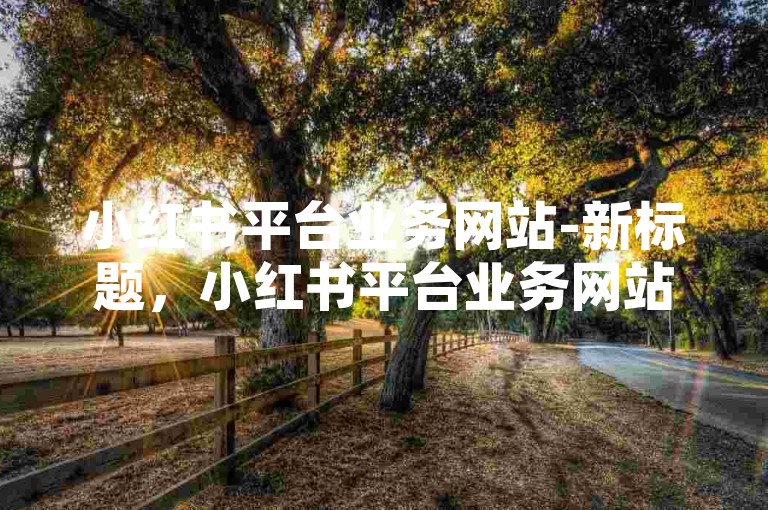 小红书平台业务网站-新标题，小红书平台业务网站的亮点与特色全解析！
