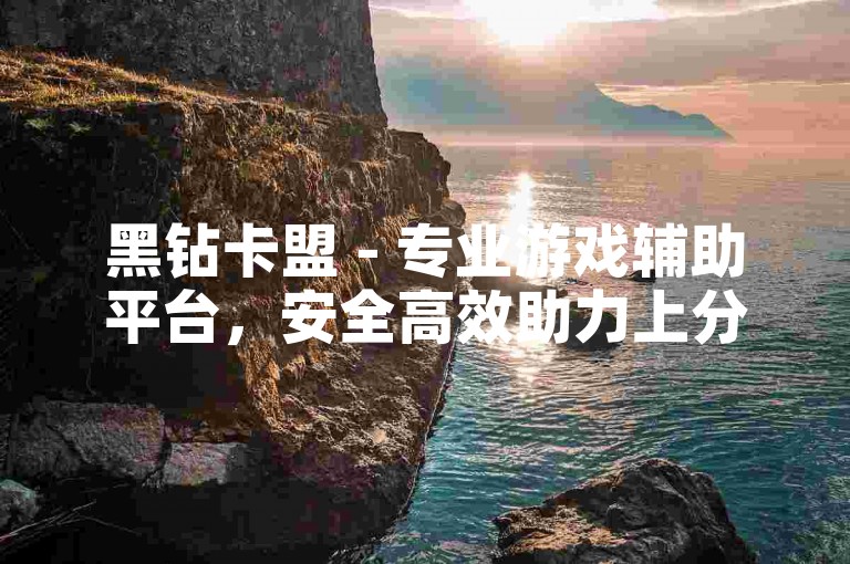 黑钻卡盟 - 专业游戏辅助平台，安全高效助力上分。