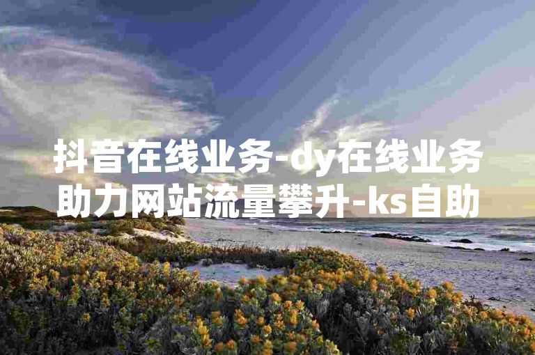 抖音在线业务-dy在线业务助力网站流量攀升-ks自助涨粉平台-阿宇网络全天候下单指南