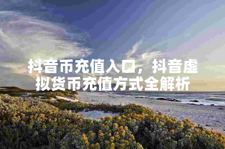 抖音币充值入口，抖音虚拟货币充值方式全解析