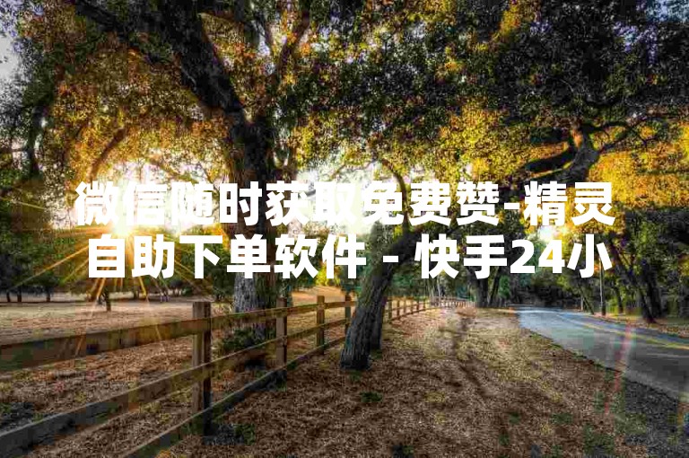 微信随时获取免费赞-精灵自助下单软件 - 快手24小时免费接单平台 - 微信朋友圈业务网