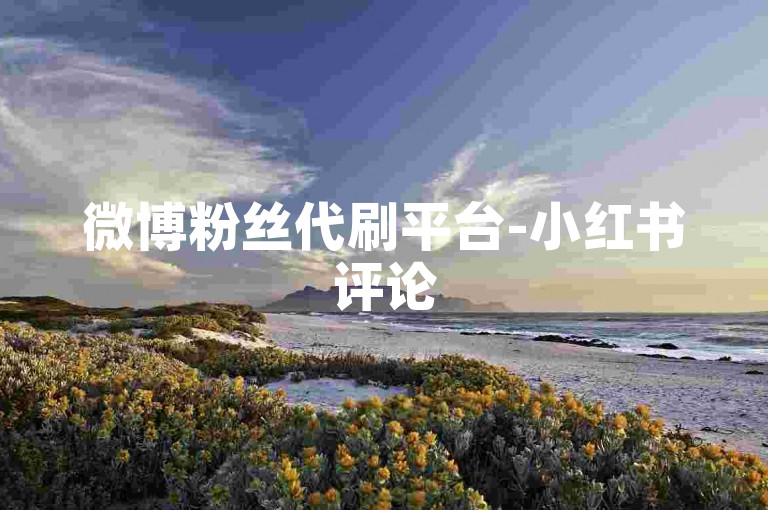 微博粉丝代刷平台-小红书评论5元100条靠谱吗
