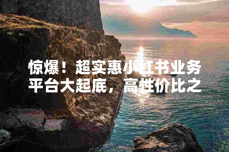 惊爆！超实惠小红书业务平台大起底，高性价比之选，2025必看-小红书30级账号售价几何