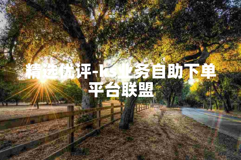 精选优评-ks业务自助下单平台联盟