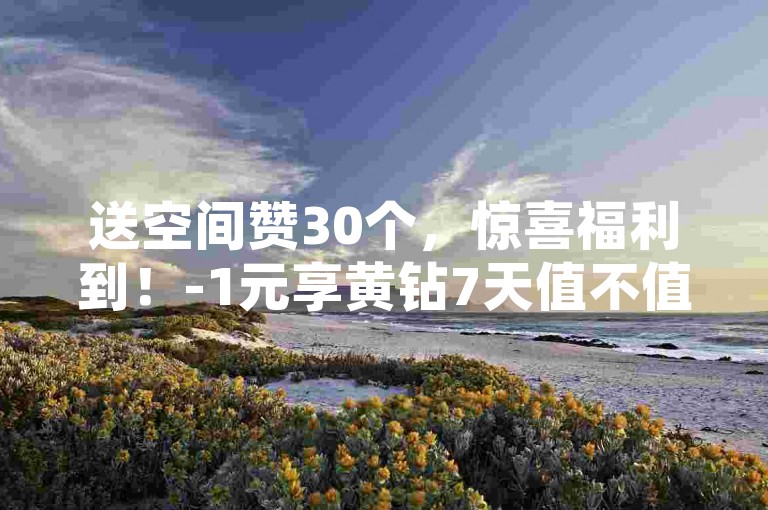 送空间赞30个，惊喜福利到！-1元享黄钻7天值不值
