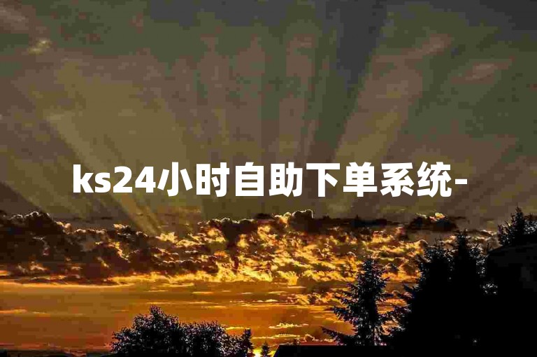 ks24小时自助下单系统-